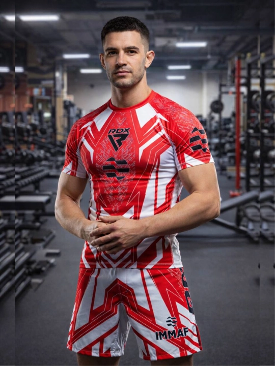 Форма RDX MMA, шорты и футболка MMA, экипировка для боевых видов спорта, IMMAF, грэпплинг - 