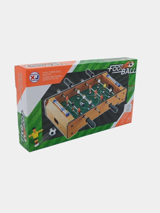 Stol usti futboli XJ Foosball yog'ochli 50х30.5х10 sm, 12 o'yinchi