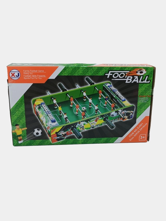 Stol usti futboli XJ Foosball yog'ochli 50х30.5х10 sm, 12 o'yinchi