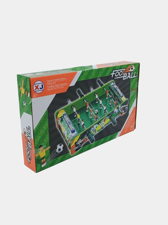 Stol usti futboli XJ Foosball yog'ochli 50х30.5х10 sm, 12 o'yinchi