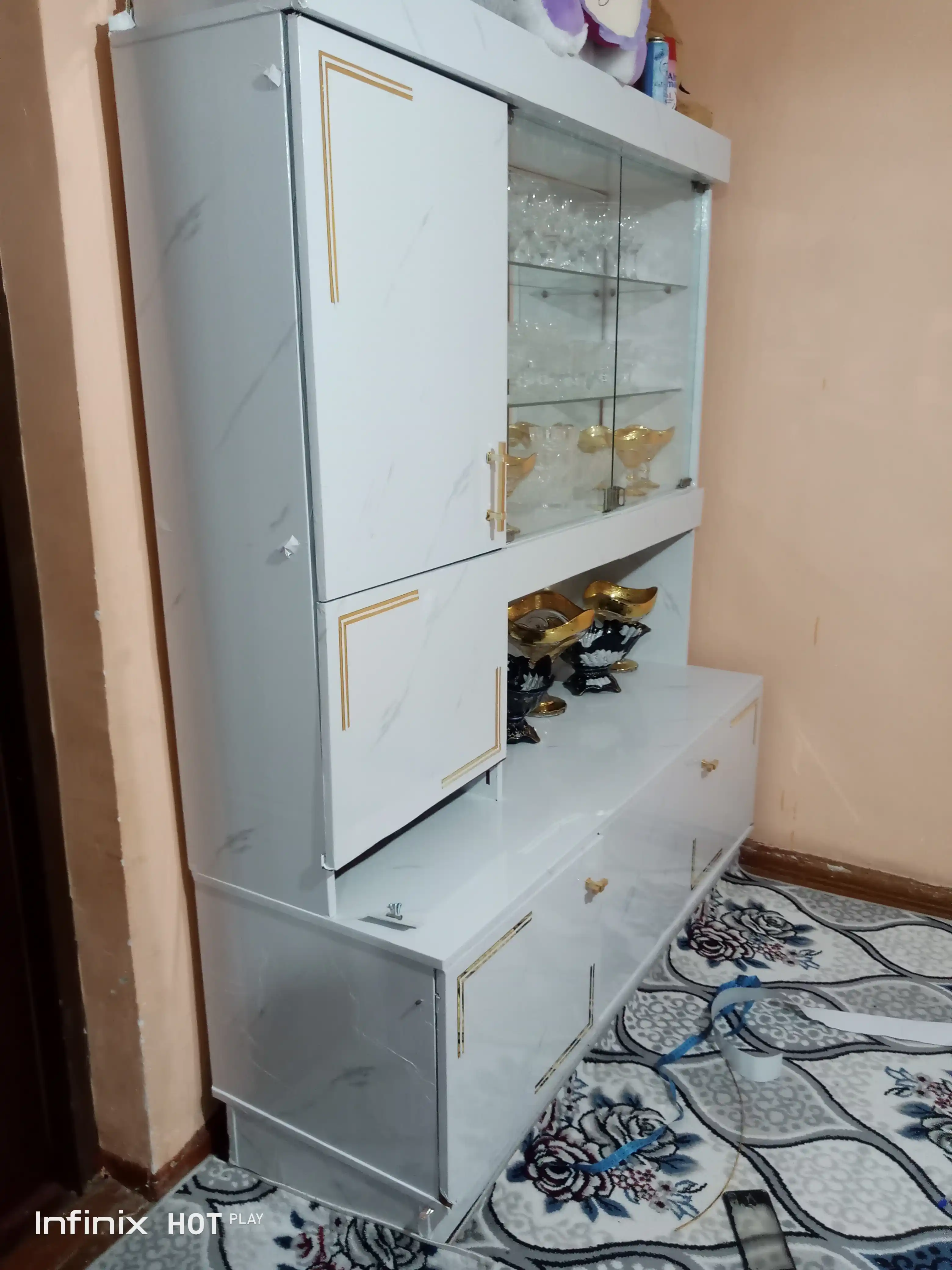 Oshxona va mebel uchun samokley yopishqoq plyonka alyuminiy, laminat plyonka