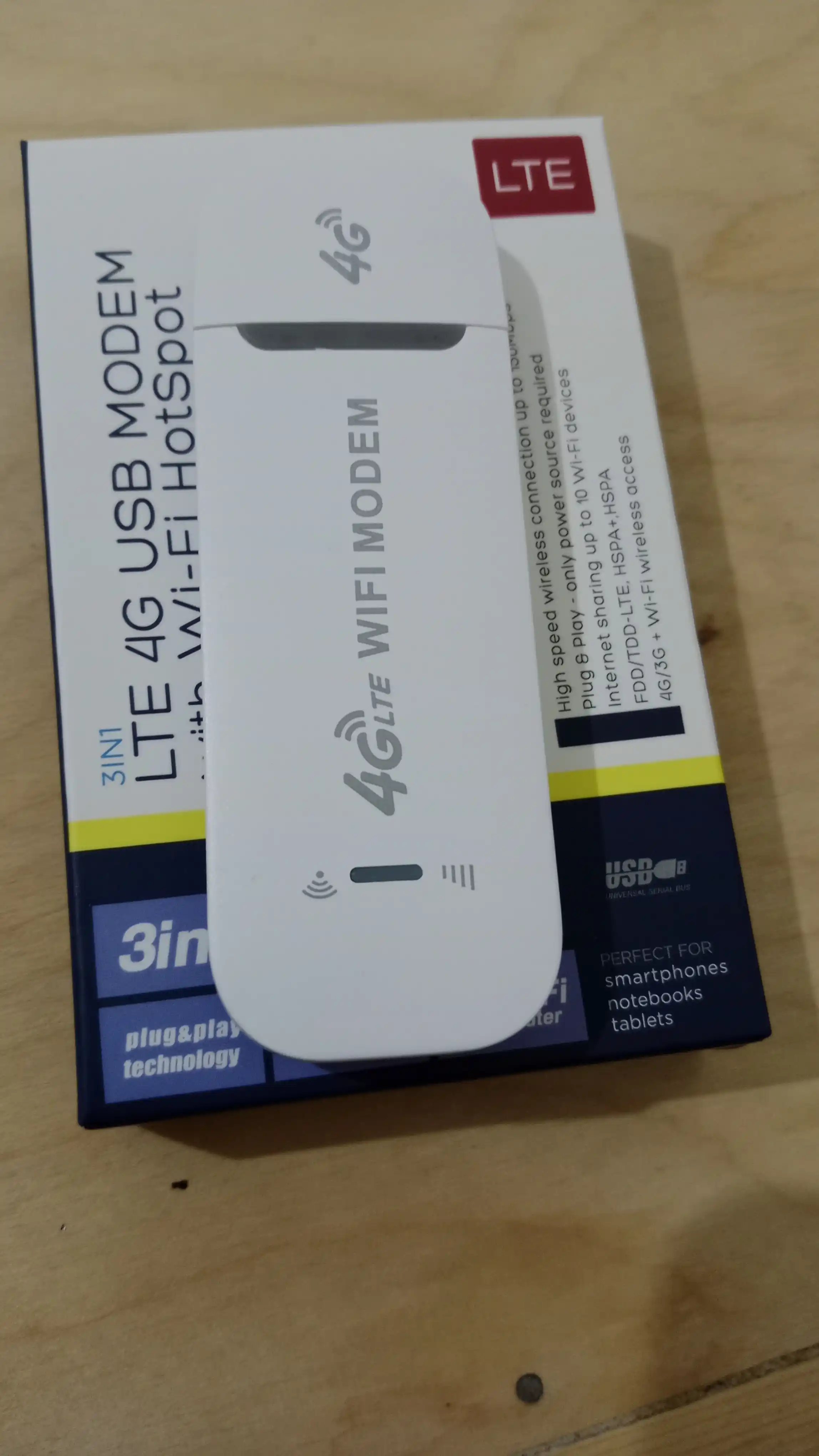 WI-FI модем с функциями роутера 4G LTE USB