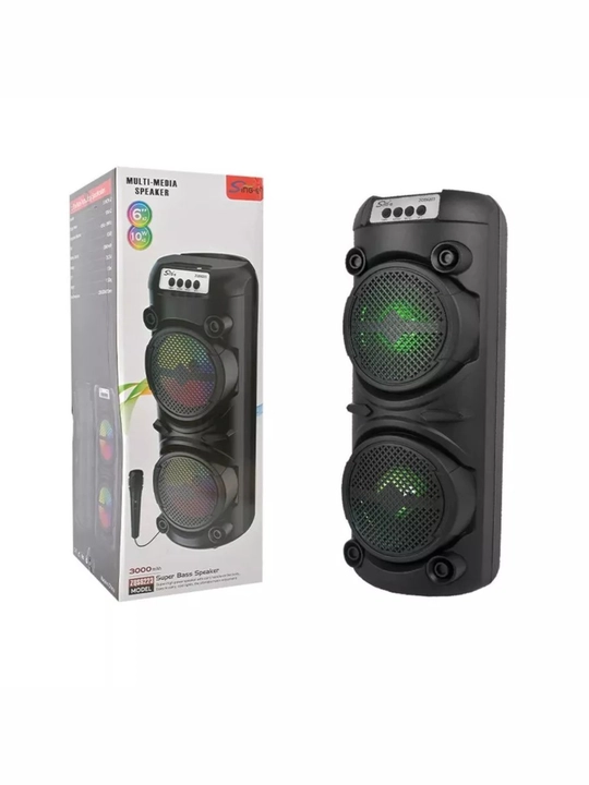 Portativ Kolonka, Simsiz Bluetooth Karaoke musiqasi, mikrofonli, pultli va RGB yorug'lik