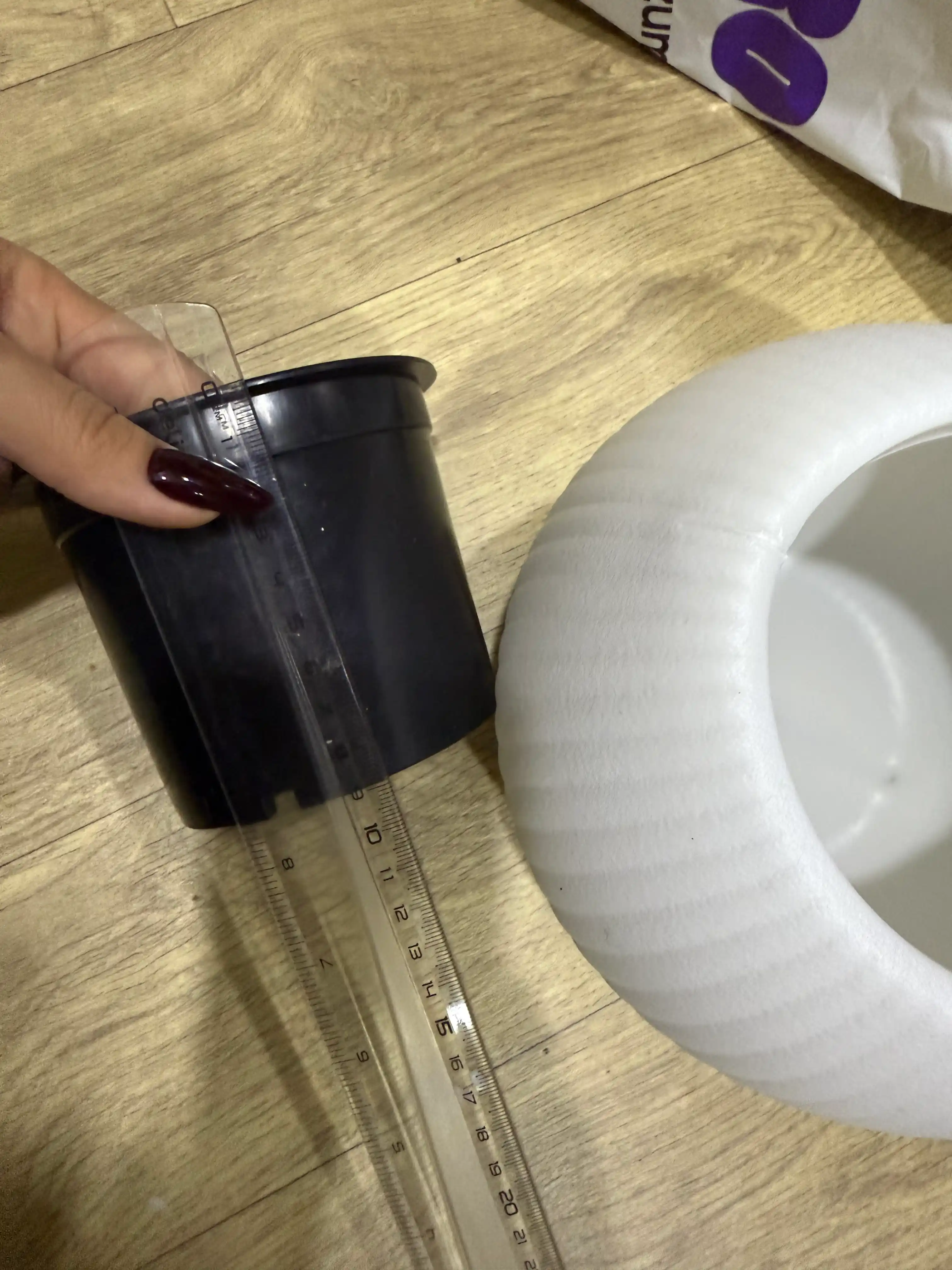 Plastik gul tuvak globus, 1-2.5-6-20 litr, uy va dekor uchun