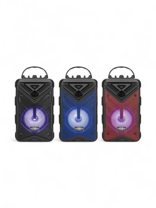 Portativ Kolonka, Simsiz Bluetooth Karaoke musiqasi, mikrofonli, pultli va RGB yorug'lik