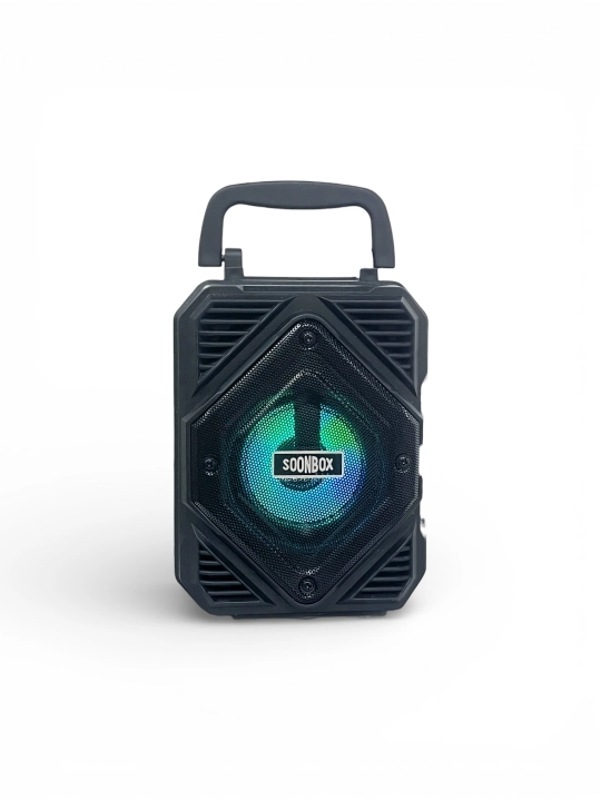 Portativ Kolonka, Simsiz Bluetooth Karaoke musiqasi, mikrofonli, pultli va RGB yorug'lik