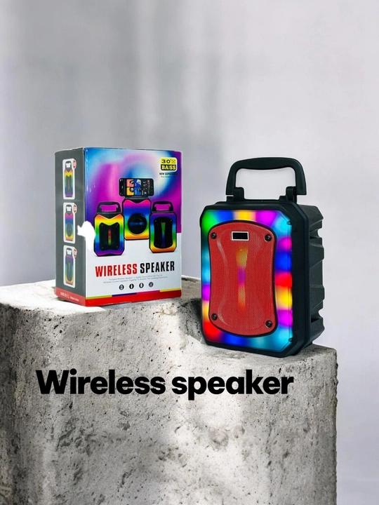 Portativ Kolonka, Simsiz Bluetooth Karaoke musiqasi, mikrofonli, pultli va RGB yorug'lik
