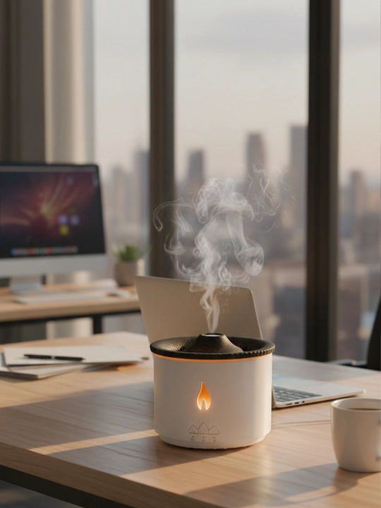 Aromadiffuzor “Vulkan” — havo namlagich yorug‘lik effektli