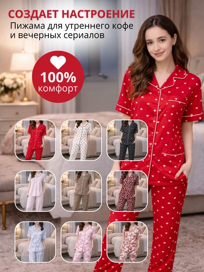 Женская пижама для дома и сна, стильная и комфортная
