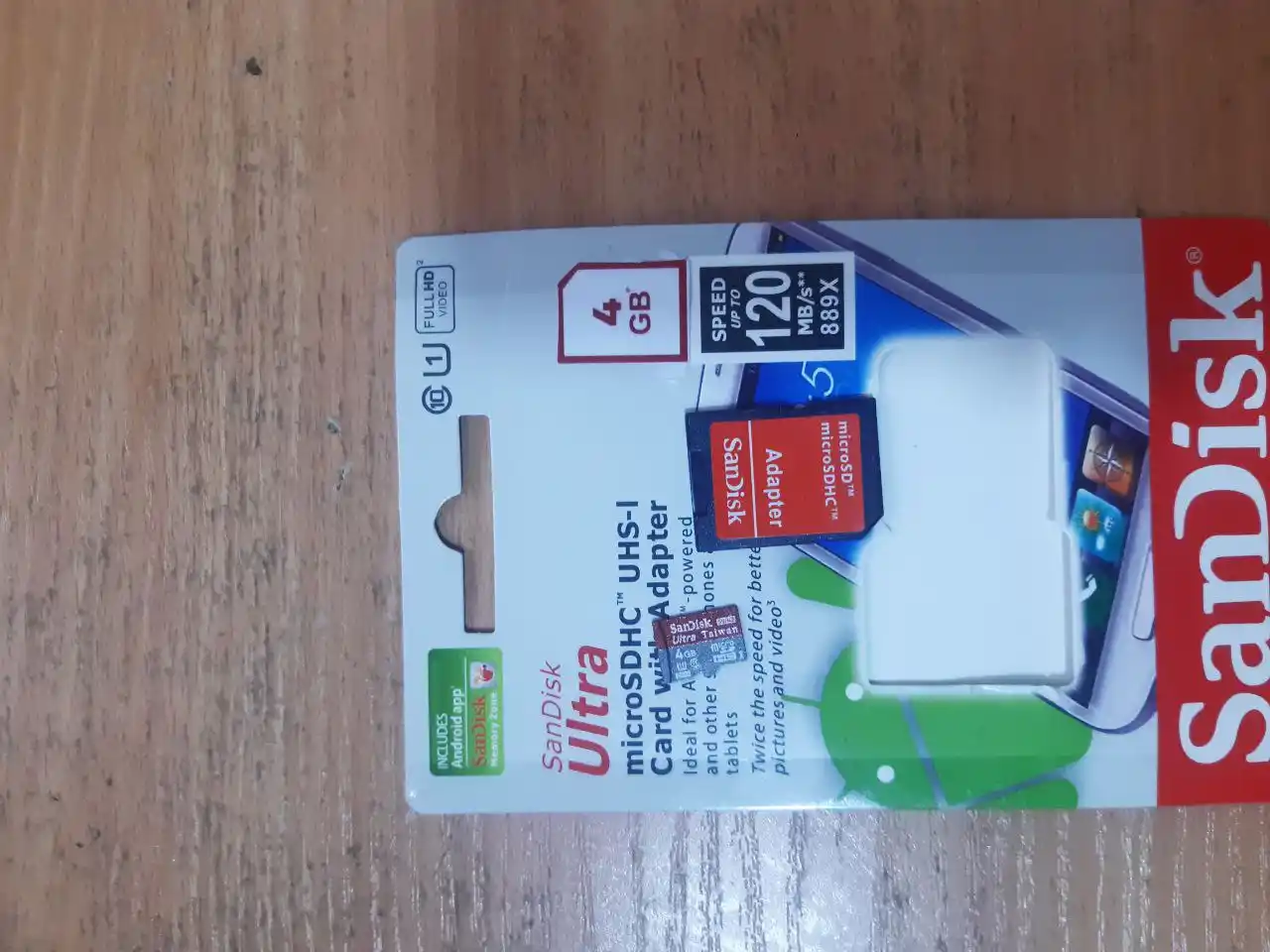 SanDisk Ultra MicroSD karta UHS-I (adapter bilan)