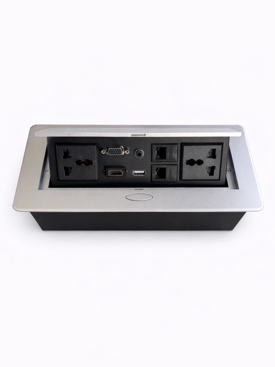 Встроенный настольный блок розеток с HDMI VGA USB LAN для офиса и конференц-залов