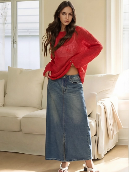 Лонгслив женский, кофта в сетку, свитер женский, oversize  для осенне - зимнего сезона