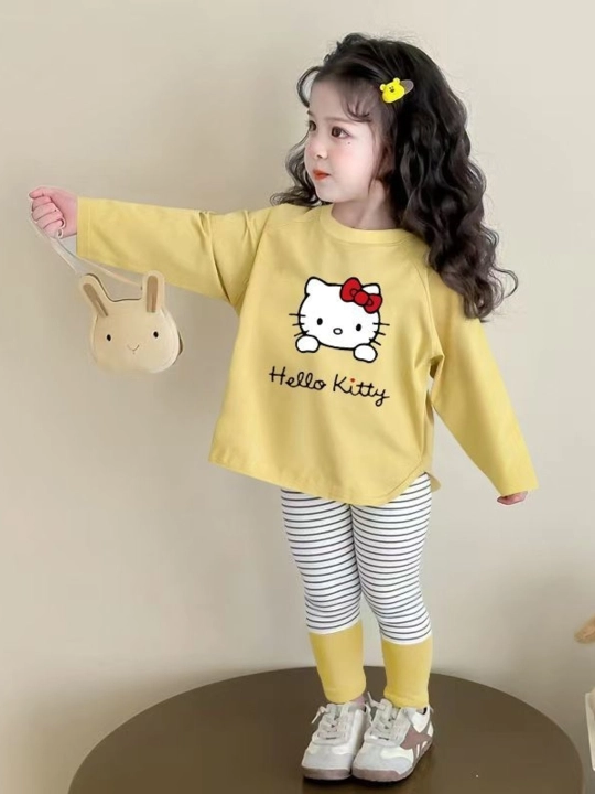 Комплект домашней одежды для девочек, Hello Kitty, из двух предметов - 