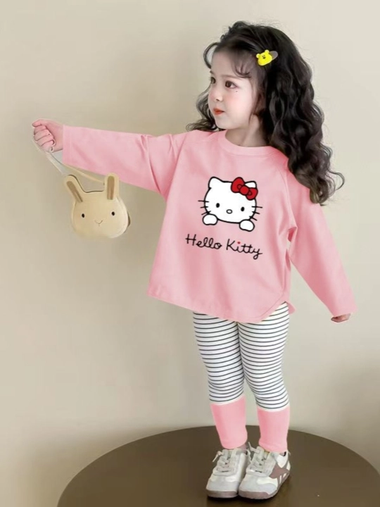 Комплект домашней одежды для девочек, Hello Kitty, из двух предметов