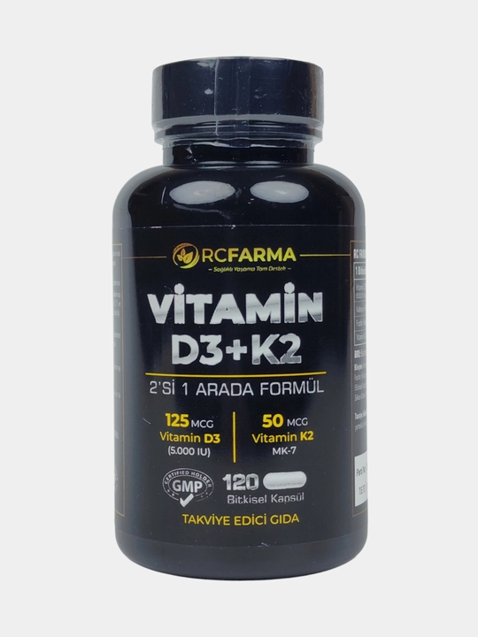 Vitamin D3 K2 (MK-7) 5000 IU 125 мкг 50 мкг, 120 капсул