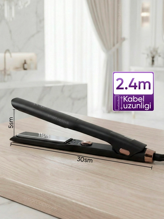 Soch dazmoli MAC Styler, soch tekislagich, titan plastinali, 6 rejim, ayollar uchun