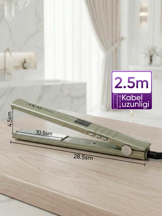 Soch dazmoli MAC Styler, soch tekislagich, titan plastinali, 6 rejim, ayollar uchun