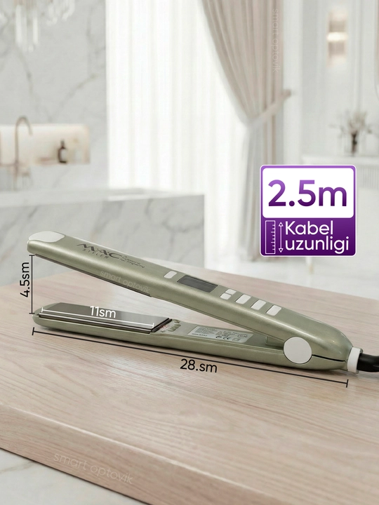 Soch dazmoli MAC Styler, soch tekislagich, titan plastinali, 6 rejim, ayollar uchun