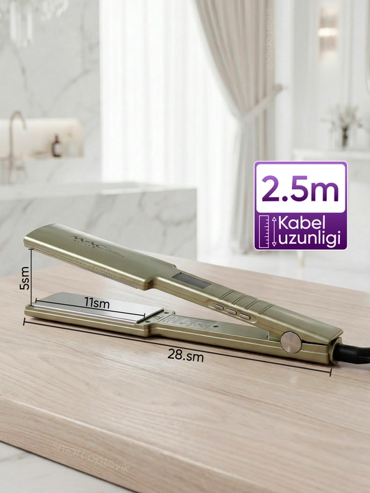Soch dazmoli MAC Styler, soch tekislagich, titan plastinali, 6 rejim, ayollar uchun