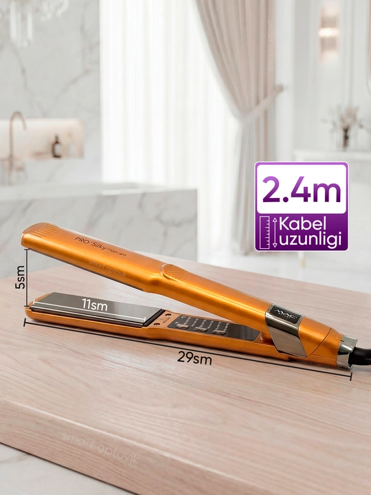 Soch dazmoli MAC Styler, soch tekislagich, titan plastinali, 6 rejim, ayollar uchun