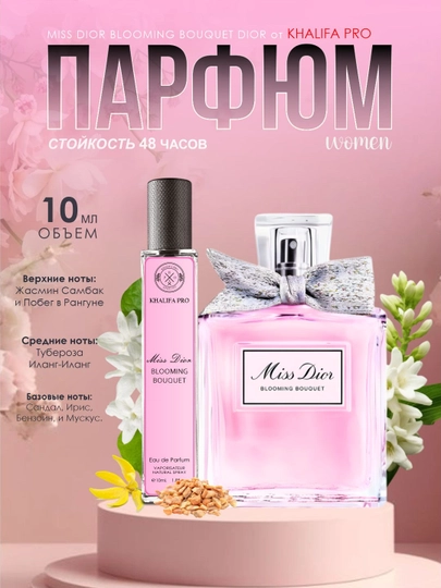 Atirlar ayollar uchun Miss Dior Blooming Bouquet, qizlar uchun parfyumlangan suvsuv - 