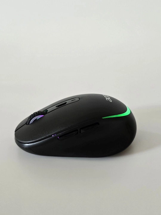 Simsiz kompyuter mini-sichqonchasi ACER, 2 rejim Bluetooth +2.4G, RGB orqa yorug'lik bilan