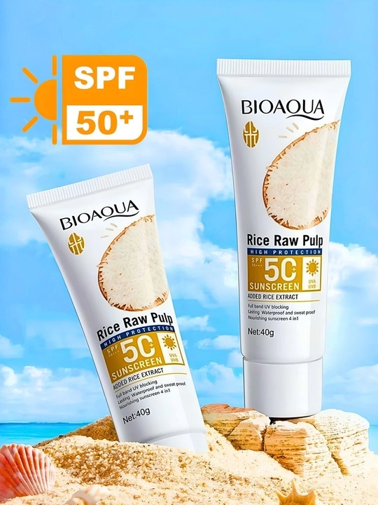 BIOAQUA - Солнцезащитный крем на основе рисового экстракта 40 г SPF50+ PA+++ - 