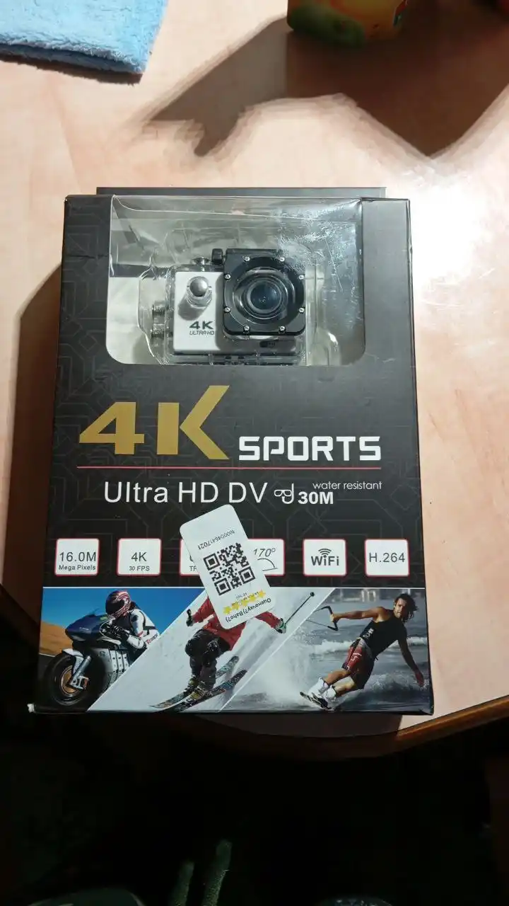 Экшн камера Ultra HD 4K для съемки, DV-камера 4K с управлением WIFI, водонепроницаемая