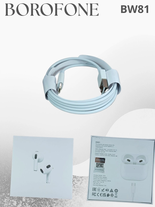 BOROFONE BW81 simsiz quloqchinlari Bluetooth 5.4, shovqinni bekor qilish tizimi
