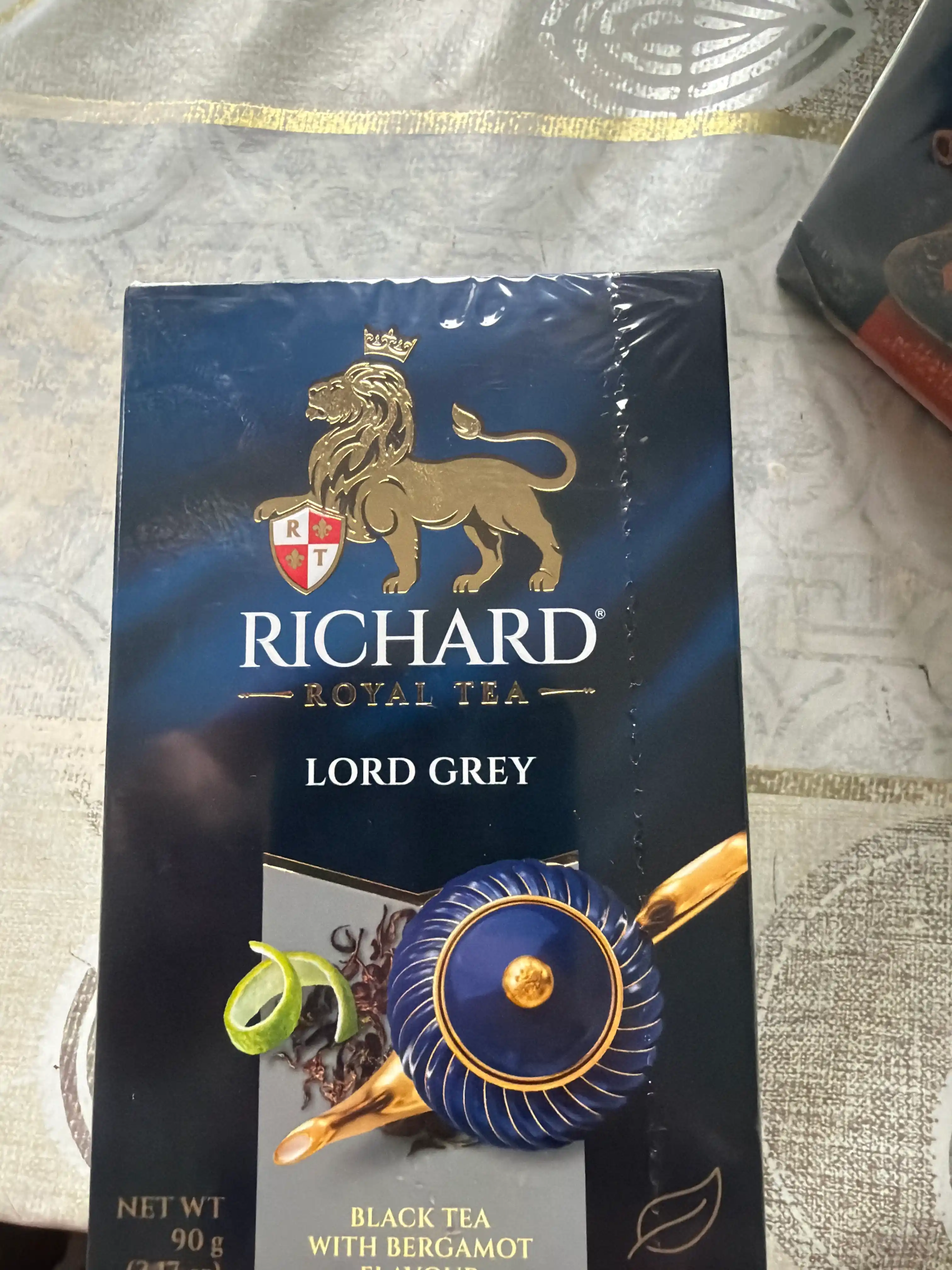 Qora choy bargli Richard "Lord Grey", 90 g