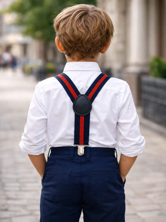 Детские подтяжки в полоску 3–8 лет