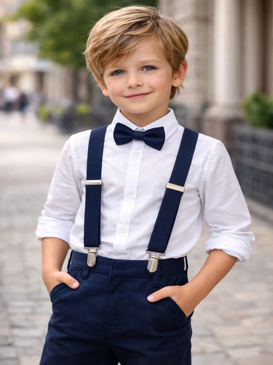 Детские подтяжки в полоску 3–8 лет - 