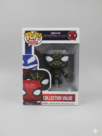 Фигурка Funko Pop MARVEL, человек-паук, коллекционная фигурка, винил — ALENA-ASPAUK-ЧЕРН