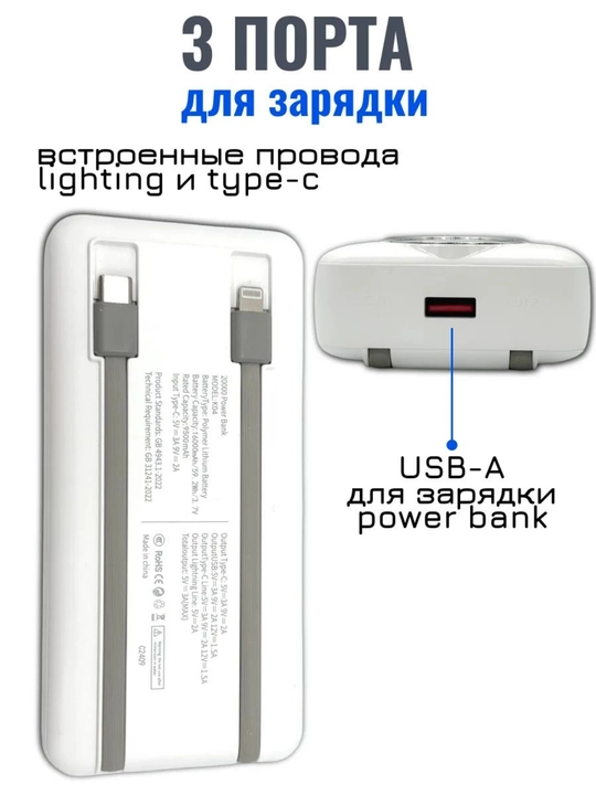 PowerBank Pro 20000 mAh Fast Charge
