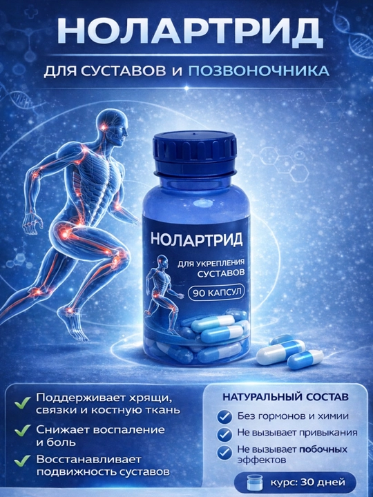 Nolatrid, Bo‘g‘im va umurtqa uchun Nolatrid biologik faol qo‘shimcha, 90 kapsula - 