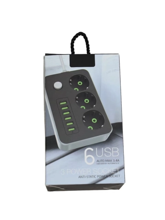 Smart Удлинитель 6+3 USB & Type-C — сетевой фильтр