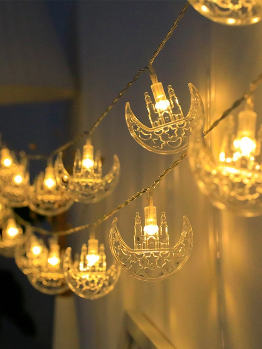 Ramazon uchun LED girlyanda, 3.2 metr, batareyali, bayramona dekor