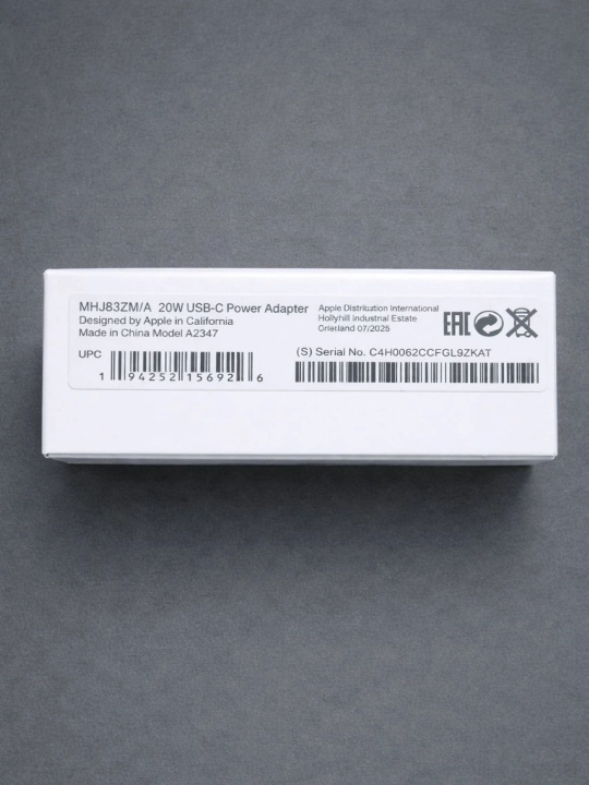 20W zaryadchik, adapter Type-C Samsung, iPhone, Xiaomi va boshqa qurilmalar uchun