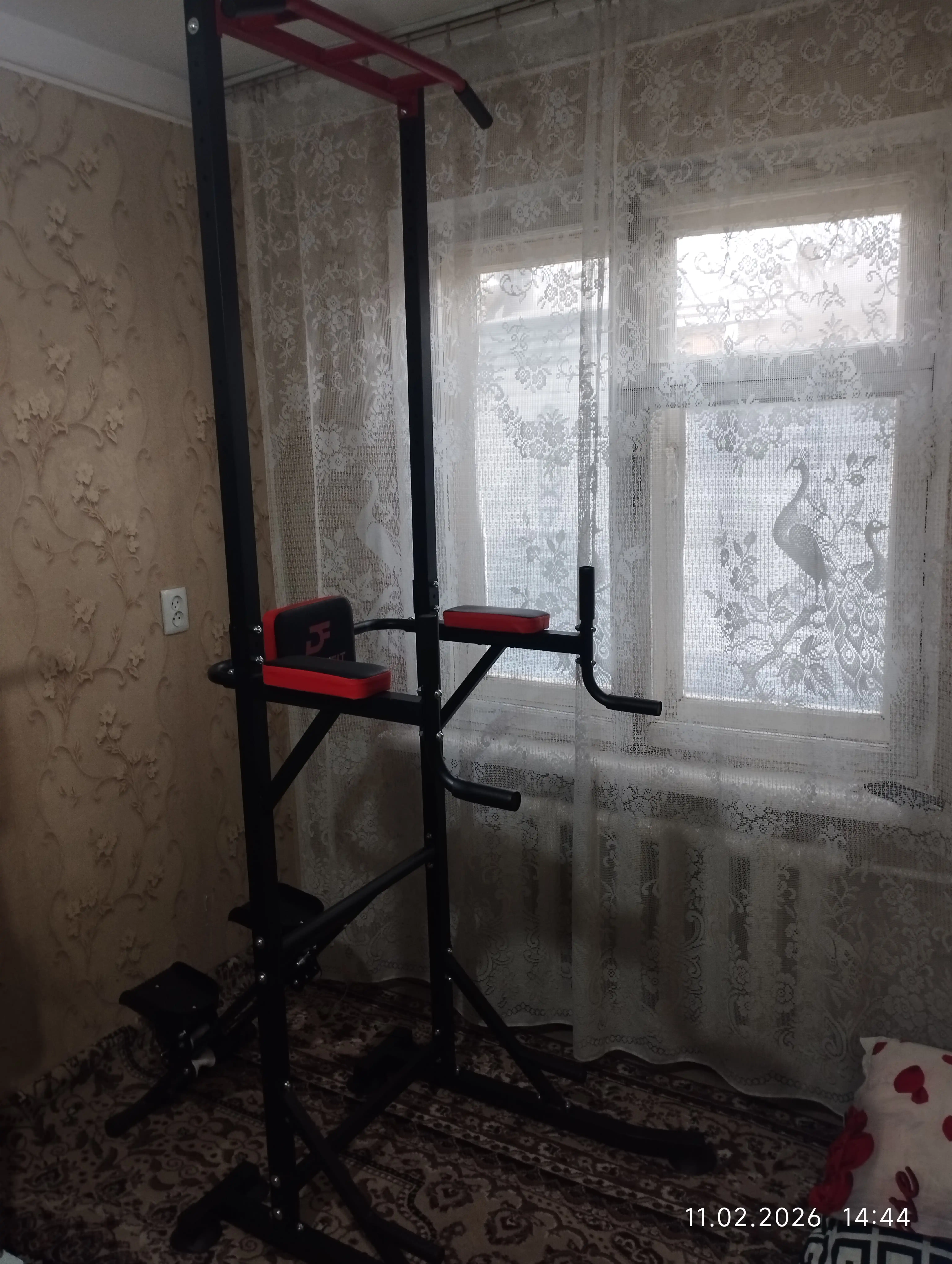 Turnik-brus DreamFit DF 11-12 UP yerga, polga qo‘yiladigan