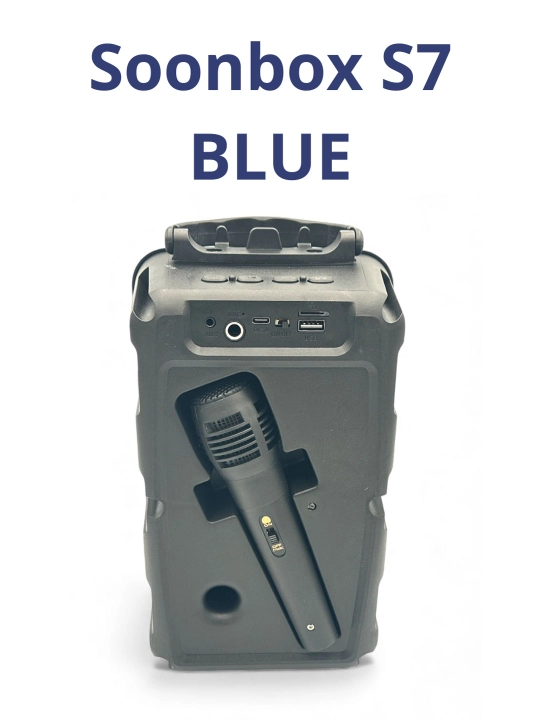 Караоке-колонка Soonbox S7, Bluetooth, FM-радио, микрофон, светодиодная подсветка