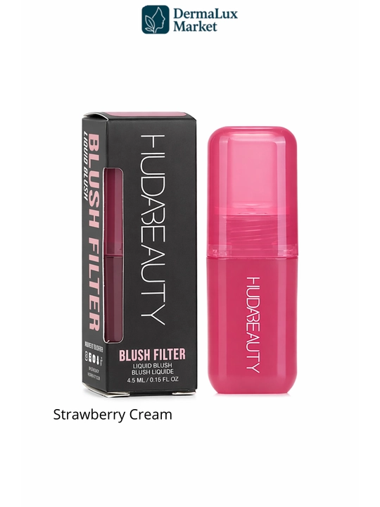 Suyuq rumyana Huda Beauty Blush Filter 3 ta mashhur rangda — tabiiy yaltirash va yangilik