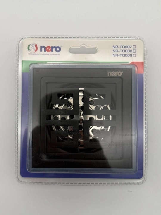 Nero Black Edition 10x10 sm o'lchamdagi dush drenaji har bir detalda uslub va ishonchlilikni taqdim etadi. - 