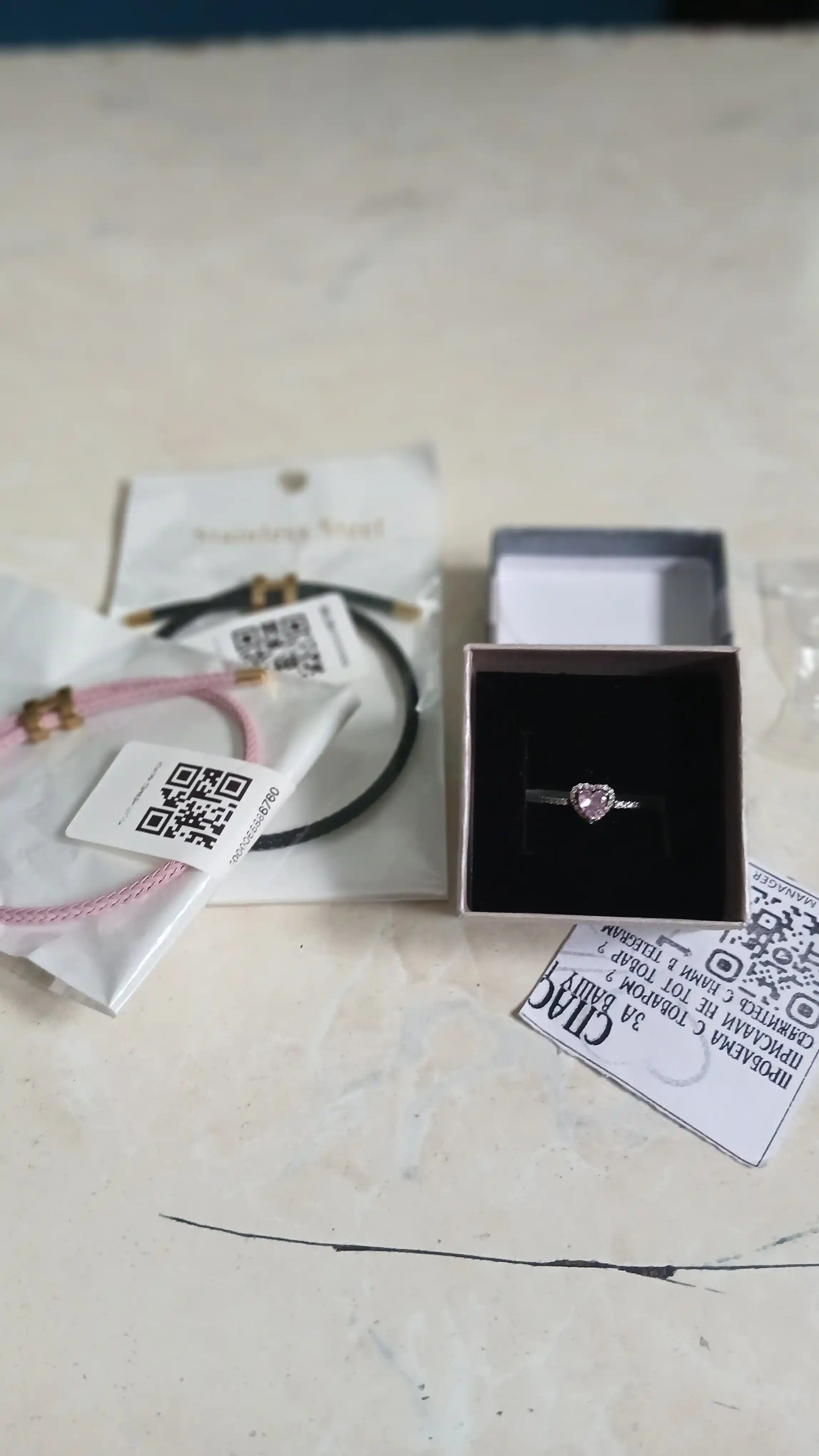 Кольцо Pandora «Сердце» женское, бижутерия из нержавеющей стали, классическое