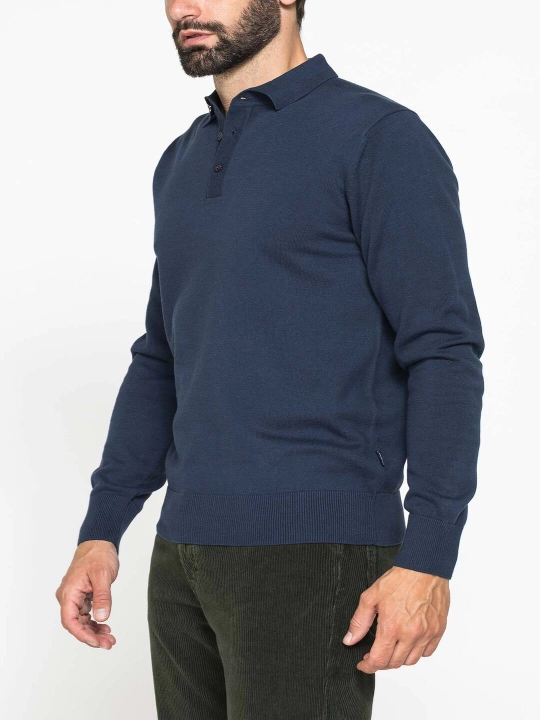 Джемпер мужской с воротником поло Carrera Jeans, 100% хлопок, Италия