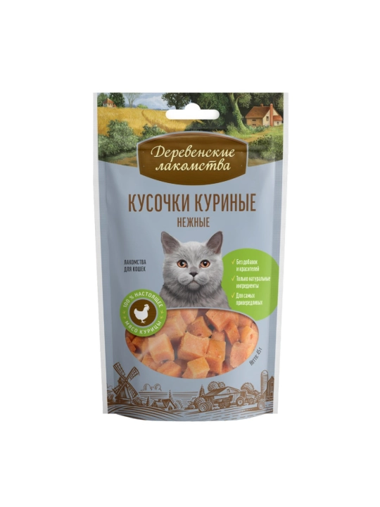 Лакомство для кошек Деревенские лакомства, 5 разных вкусов по 45 г