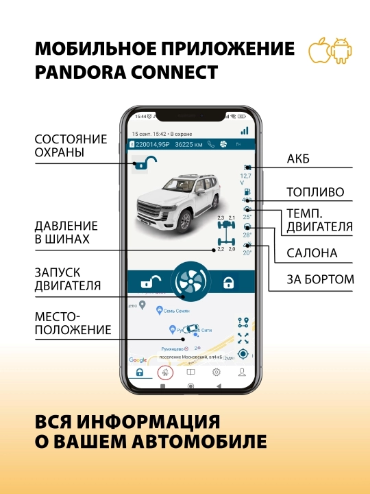 Avtosignalizatsiyasi Pandora VX-4G V.2