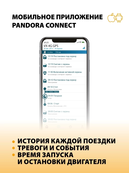 Автосигнализация Pandora VX-4G GPS V3