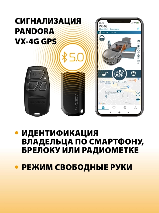Автосигнализация Pandora VX-4G GPS V3