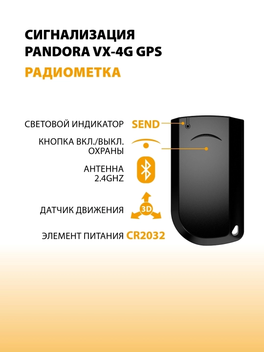 Автосигнализация Pandora VX-4G GPS V3