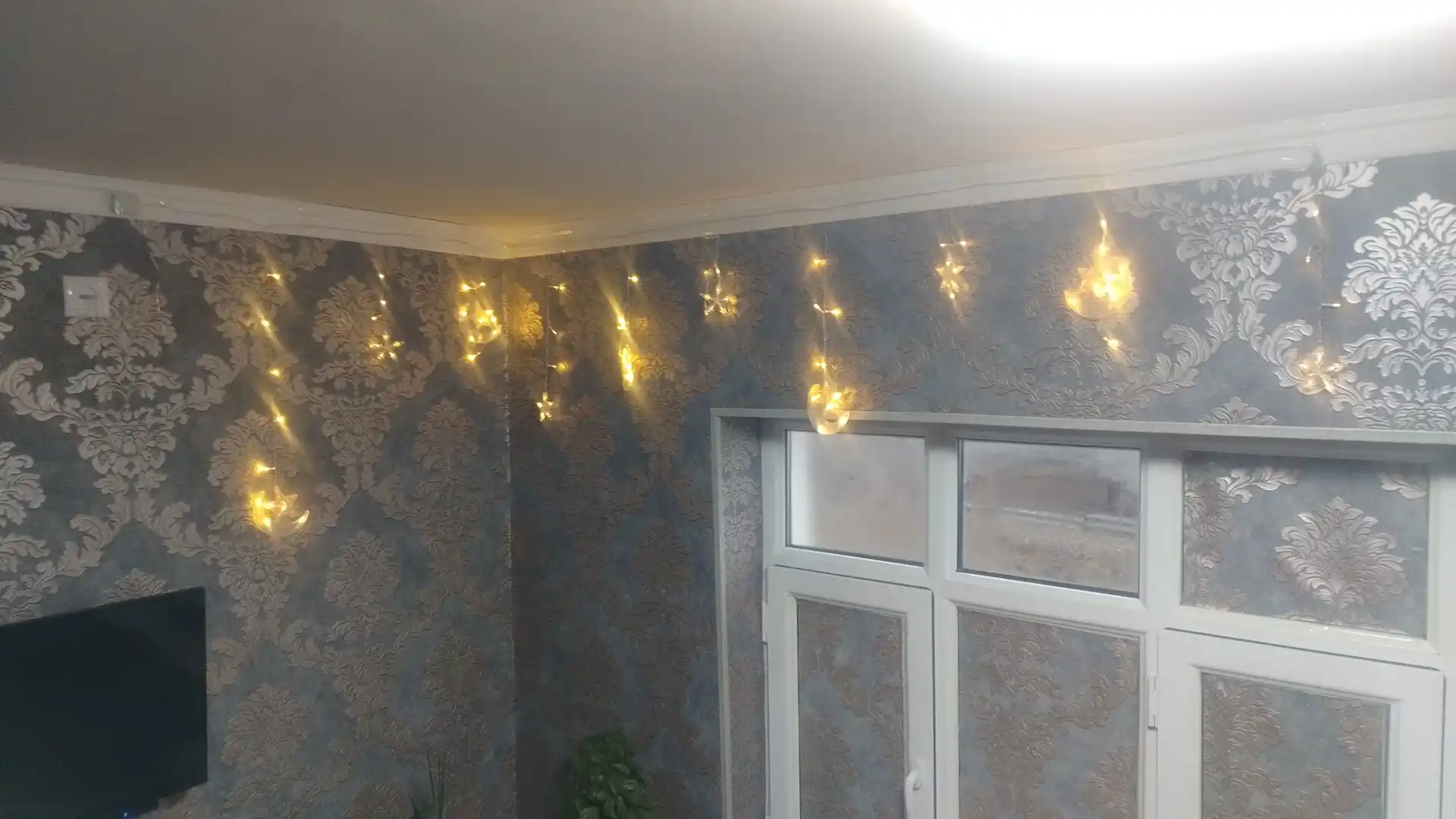 Ramazon uchun bezaklar, ramadan muborak girlyandasi, oy va yulduz, uy, mashina uchun, 3 m